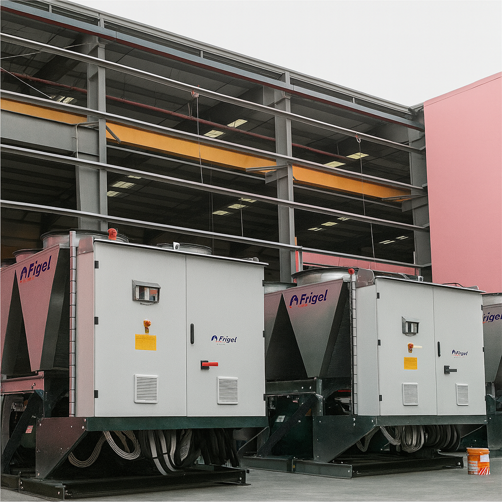 Chiller industrial EcoClima diseñado para refrigeración de alto rendimiento con eficiencia energética y tecnología avanzada en Costa Rica.